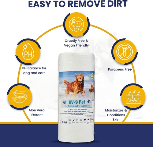 Cloth Wipes 50-Pack for Dogs | Easy Pet Cleanup Wipes - Image 2