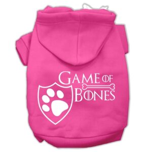 Game of Bones Dog Hoodie Small | Screenprint Pet Apparel