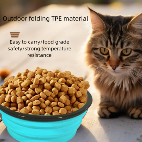 Collapsible Portable Dog Bowl Silicone for Travel - Image 2