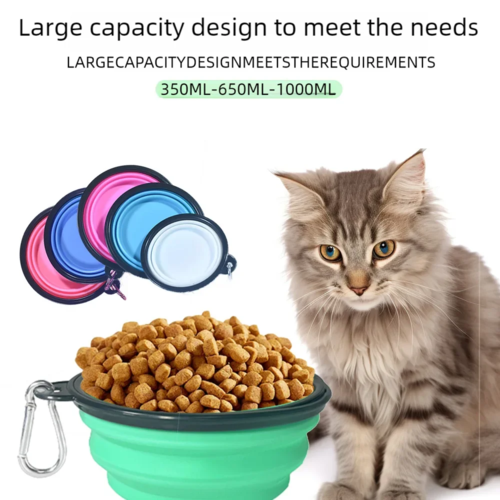 Collapsible Portable Dog Bowl Silicone for Travel - Image 3