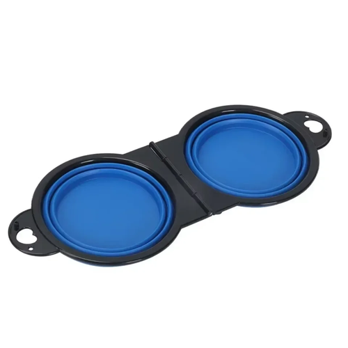 Portable 2-in-1 Foldable Dual Dog Bowl for Travel - Image 6