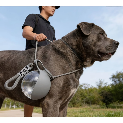 Portable Dog Water Bottle with Bowl for Travel - Image 4