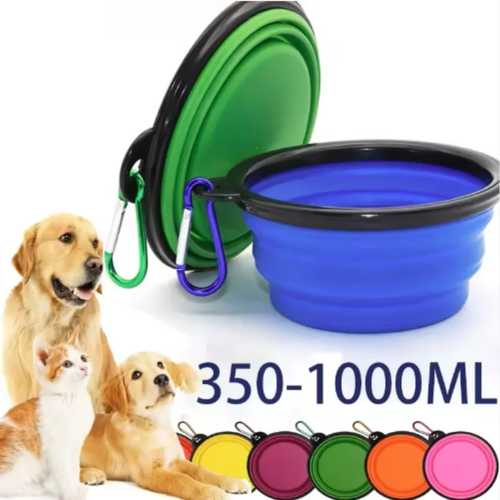 Portable Dog Food Bowl Silicone for Travel Feeding - Image 2