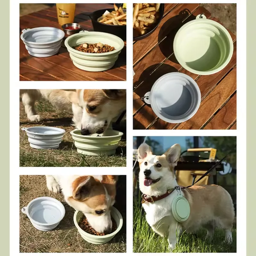 Portable Foldable Silicone Dog Bowl for Travel - Image 6