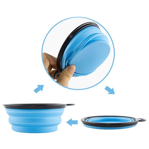 Portable Silicone Folding Dog Bowl for Travel - Image 3