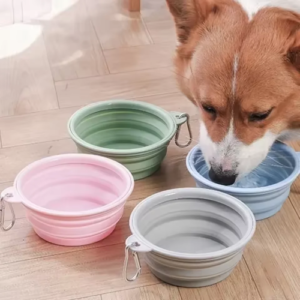 Portable Foldable Silicone Dog Bowl for Travel